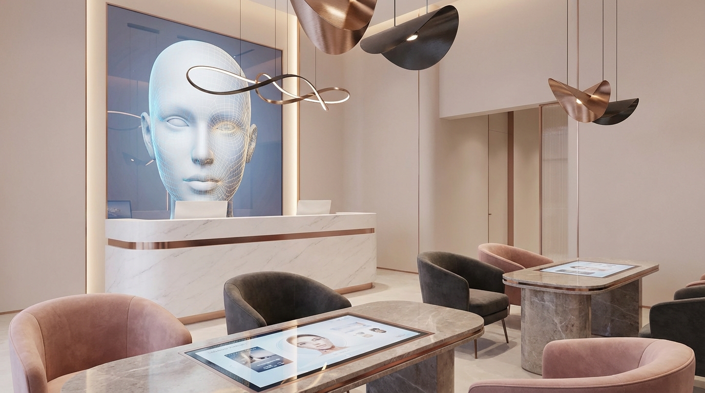 AI-powered marketing dashboard for aesthetic clinics showing patient leads and consultation bookings
